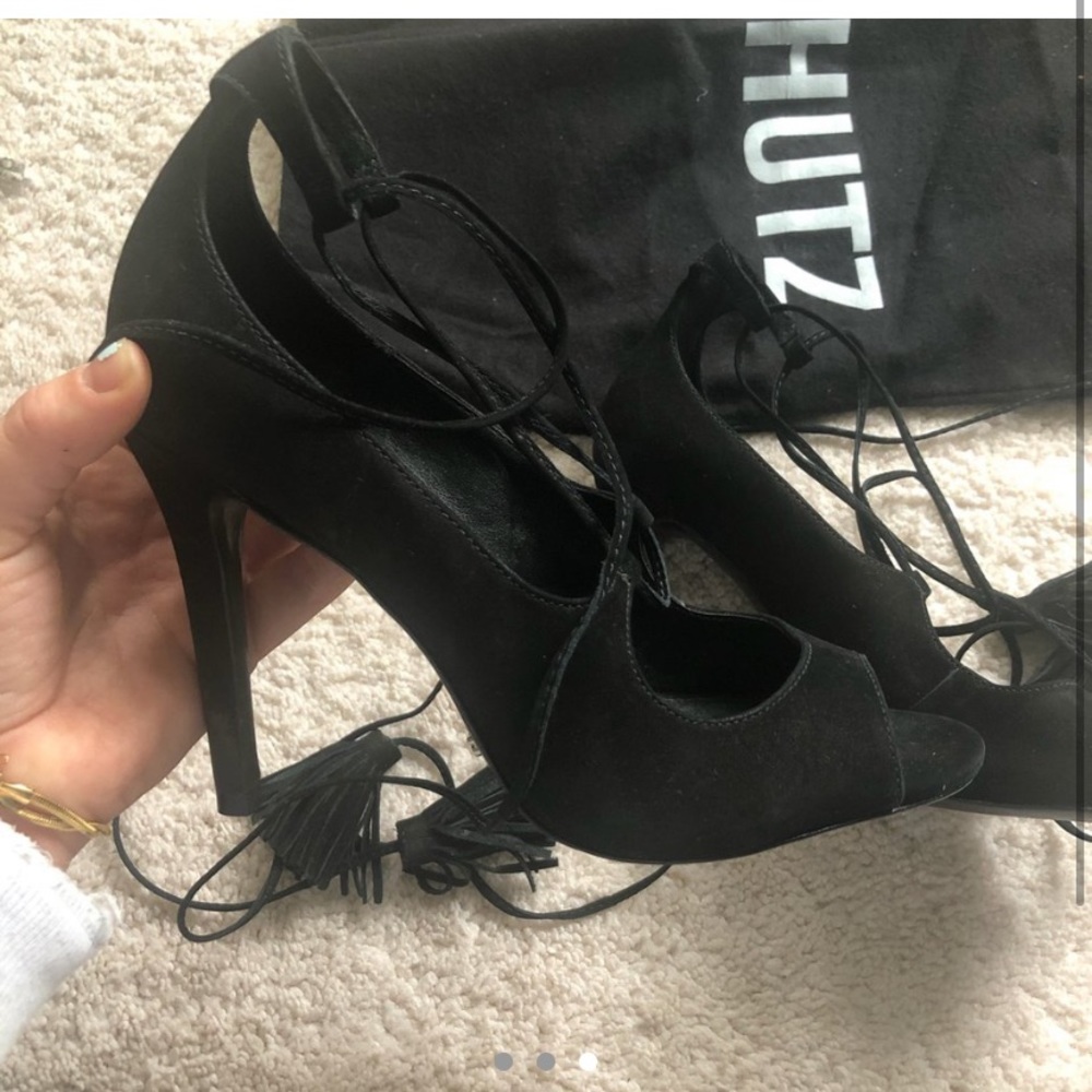 Schutz wrap up heels!